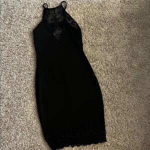 Elegant Black Lace Dress